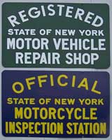 NYS motorcycle inspection station